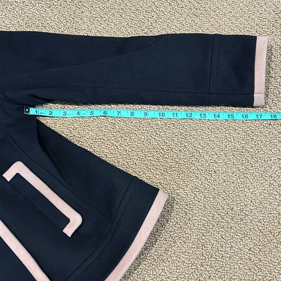 J. Crew Nello Gori Wool Peacoat Black Tan Trimmed size 12 - Picture 17 of 17